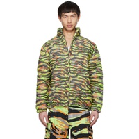 ERL Green Camo Down Jacket 231260M180021