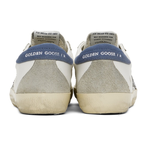골든구스 골든구스 Golden Goose SSENSE Exclusive White Super-Star Sneakers 231264F128003