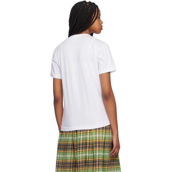  Comme des Garcons Shirt White Brett Westfall 에디트 Edition Printed T-Shirt 231270F110006
