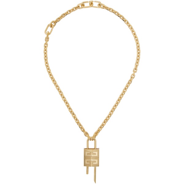 지방시 지방시 Givenchy Gold 4G Padlock Necklace 231278F023001