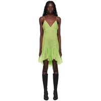 지방시 Givenchy Green Paneled Minidress 231278F052009