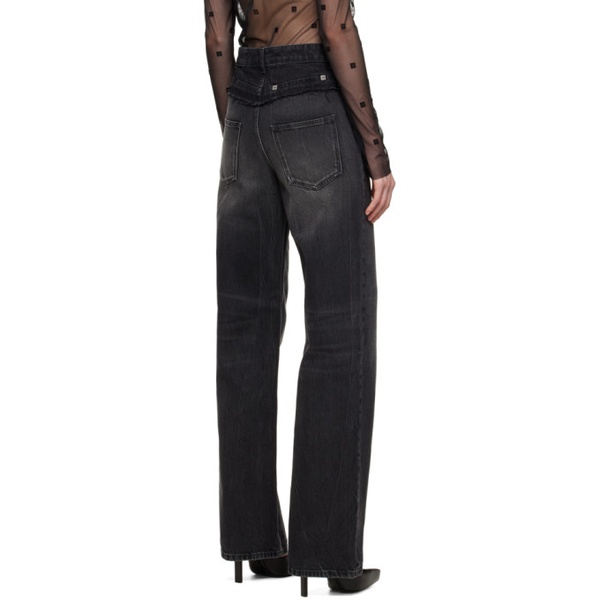 지방시 지방시 Givenchy Black Oversized Jeans 231278F069000