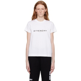 지방시 Givenchy White Reverse T-Shirt 231278F110001