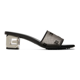지방시 Givenchy Black G Cube Heeled Sandals 231278F125007