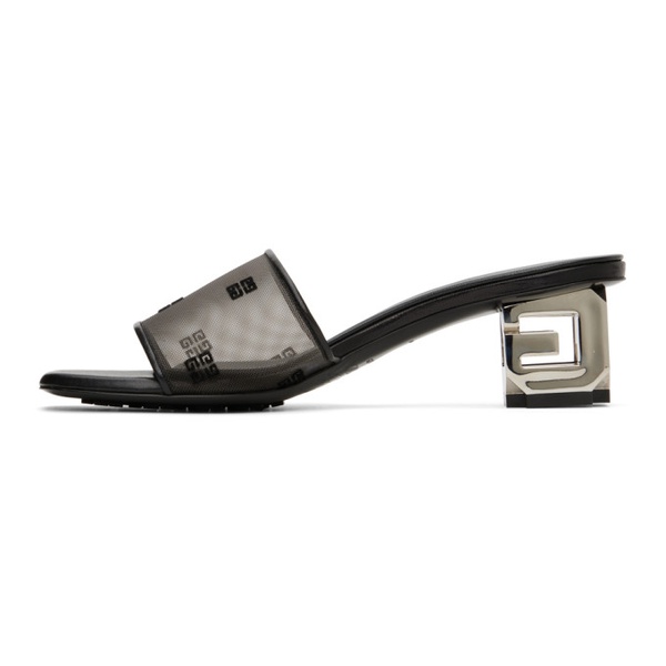 지방시 지방시 Givenchy Black G Cube Heeled Sandals 231278F125007