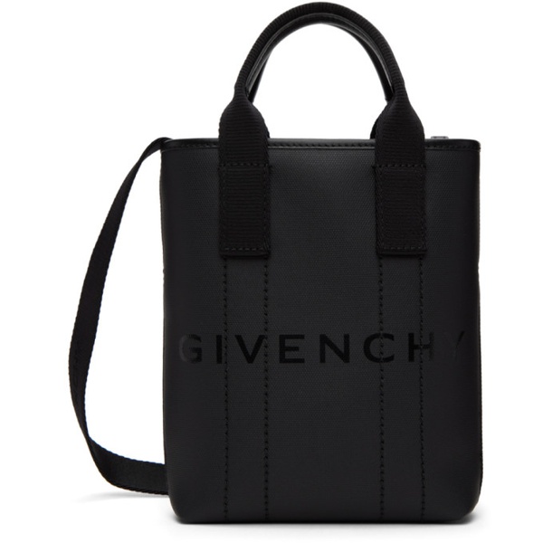 지방시 지방시 Givenchy Black Coated Canvas Bag 231278M172007