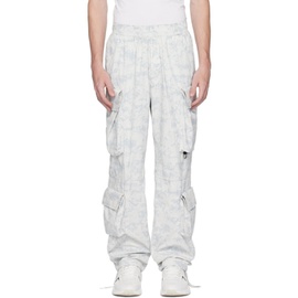 지방시 Givenchy White & Gray Printed Cargo Pants 231278M188005