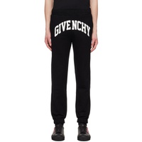 지방시 Givenchy Black Printed Lounge Pants 231278M190000