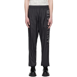 지방시 Givenchy Black Embroidered Track Pants 231278M190005