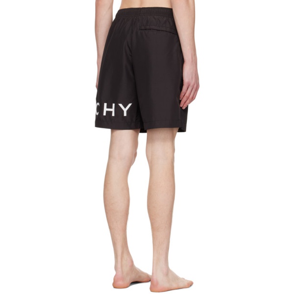 지방시 지방시 Givenchy Black Printed Swim Shorts 231278M208003