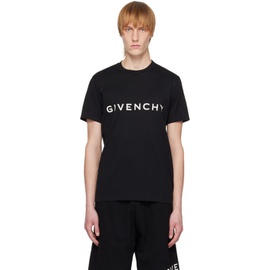 지방시 Givenchy Black Archetype T-Shirt 231278M213006