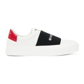 지방시 Givenchy White & Red City Sport Sneakers 231278M237005
