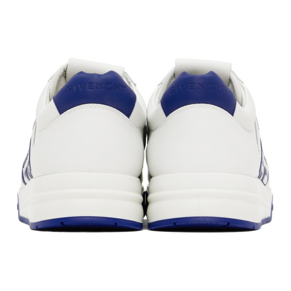 지방시 지방시 Givenchy White & Blue G4 Sneakers 231278M237016