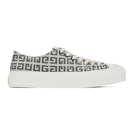 지방시 Givenchy Black & White 4G City Sneakers 231278M237021