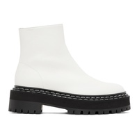 Proenza Schouler White Lug Sole Platform Boots 231288F113012