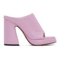 Proenza Schouler Purple Forma Platform Sandals 231288F125005