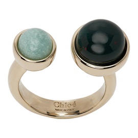 Chloe Gold & Blue Zodiac Ring 231338F024000