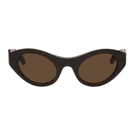 발렌시아가 Balenciaga Brown Monogram Sunglasses 231342F005004