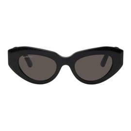 발렌시아가 Balenciaga Black Rive Gauche Sunglasses 231342F005025