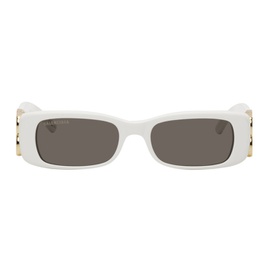 발렌시아가 Balenciaga White Dynasty Sunglasses 231342F005044