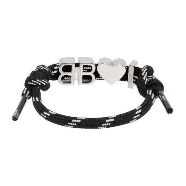 발렌시아가 발렌시아가 Balenciaga Black Cord Bracelet 231342F020004