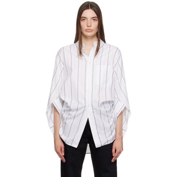 발렌시아가 발렌시아가 Balenciaga White Swing Twisted Shirt 231342F109001