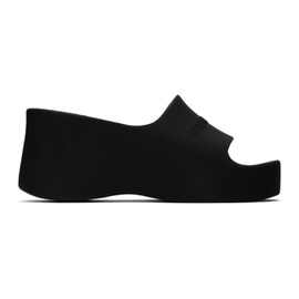 발렌시아가 Balenciaga Black Chunky Wedge Sandals 231342F124012