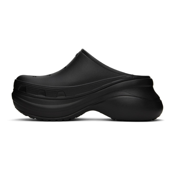 발렌시아가 발렌시아가 Balenciaga Black Crocs 에디트 Edition Mules 231342F124014