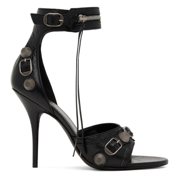 발렌시아가 발렌시아가 Balenciaga Black Cagole Heeled Sandals 231342F125007