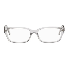 발렌시아가 Balenciaga Gray Rectangular Glasses 231342M134072