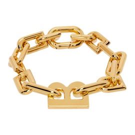 발렌시아가 Balenciaga Gold B Chain Bracelet 231342M142006