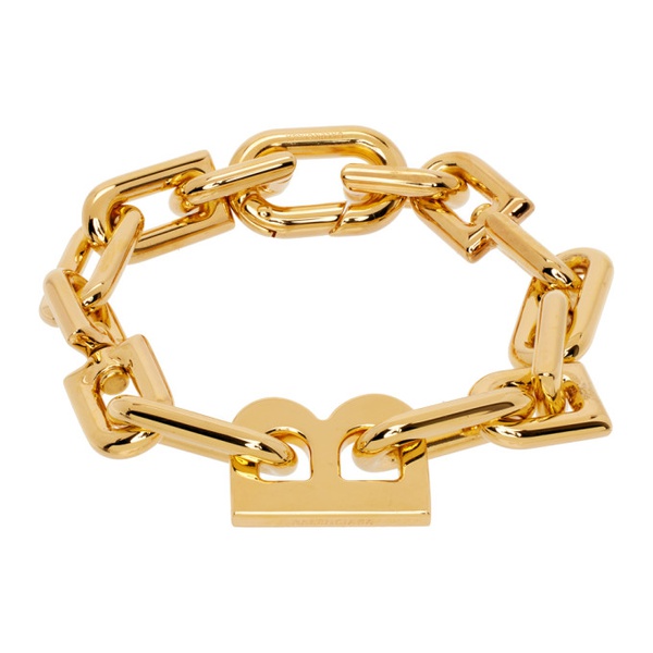 발렌시아가 발렌시아가 Balenciaga Gold B Chain Bracelet 231342M142006