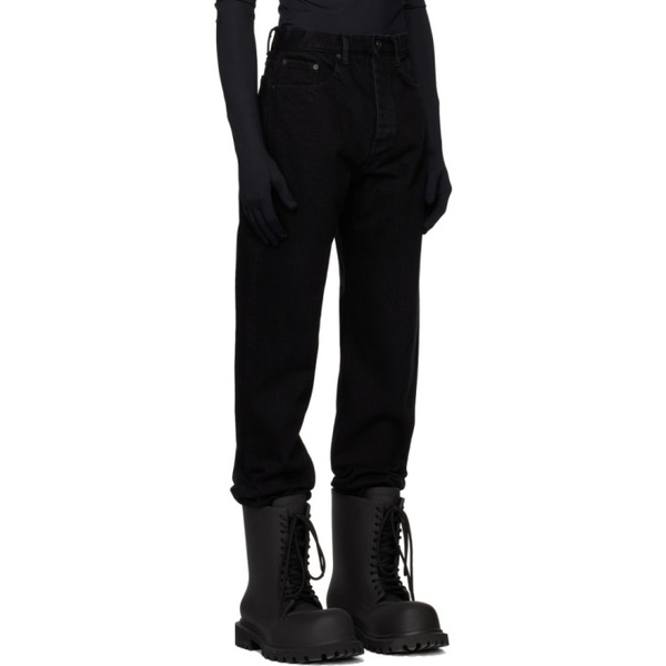 발렌시아가 발렌시아가 Balenciaga Black Relaxed Jeans 231342M186015