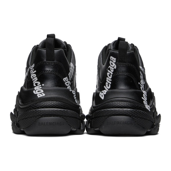 발렌시아가 발렌시아가 Balenciaga Black Triple S Sneakers 231342M237025