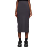 POST ARCHIVE FACTION (PAF) Gray Zip Midi Skirt 231351F092000