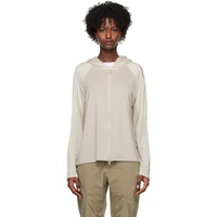 POST ARCHIVE FACTION (PAF) Gray Paneled Hoodie 231351F097001