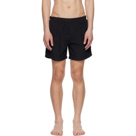 C.P.컴퍼니 C.P. Company Black Garment-Dyed Swim Shorts 231357M208021