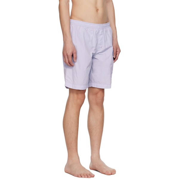  C.P.컴퍼니 C.P. Company Blue Garment-Dyed Swim Shorts 231357M208036