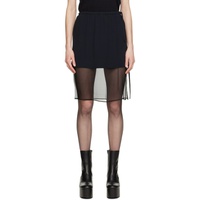 드리스 반 노튼 Dries Van Noten Black Layered Mini Skirt 231358F090010