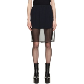드리스 반 노튼 Dries Van Noten Black Layered Mini Skirt 231358F090010