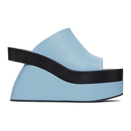 드리스 반 노튼 Dries Van Noten Blue Wedge Heeled Sandals 231358F125027