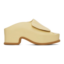 드리스 반 노튼 Dries Van Noten Yellow Block Heeled Sandals 231358F125030