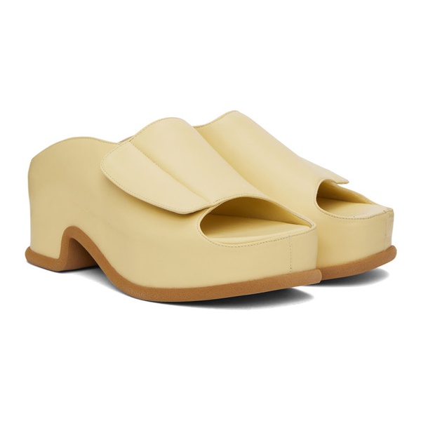  드리스 반 노튼 Dries Van Noten Yellow Block Heeled Sandals 231358F125030
