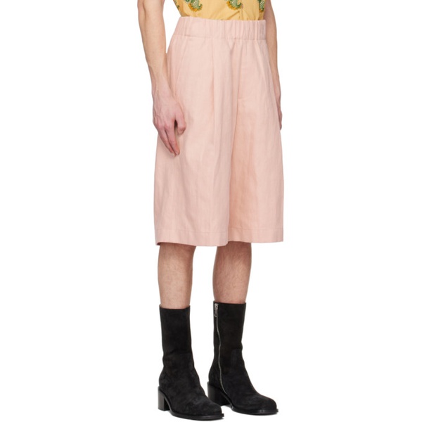  드리스 반 노튼 Dries Van Noten Pink Baggy Shorts 231358M193028