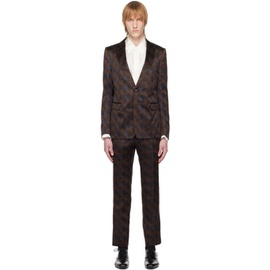 드리스 반 노튼 Dries Van Noten Brown Single-Breasted Suit 231358M196006