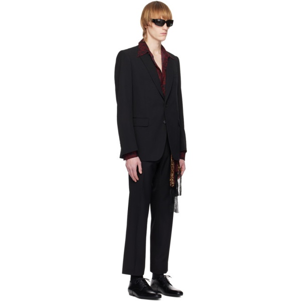  드리스 반 노튼 Dries Van Noten Black Twin Vent Suit 231358M196008