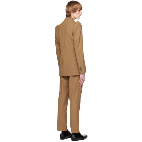  드리스 반 노튼 Dries Van Noten Brown Peaked Lapel Suit 231358M196012