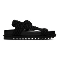 드리스 반 노튼 Dries Van Noten Black Slip-On Sandals 231358M234003