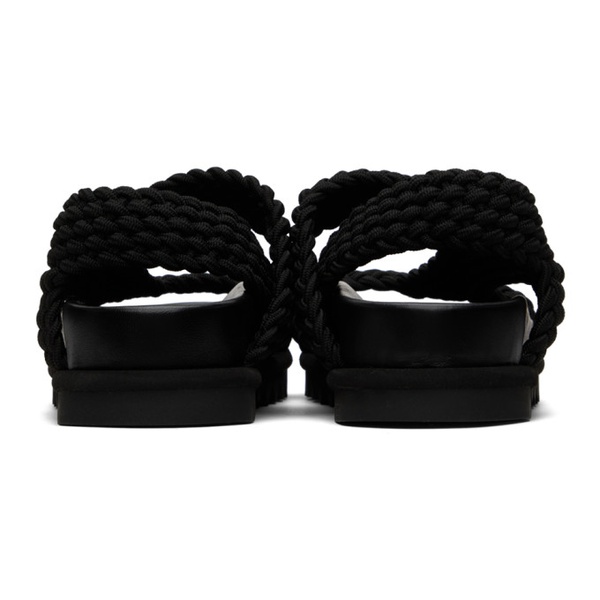 드리스 반 노튼 Dries Van Noten Black Slip-On Sandals 231358M234003