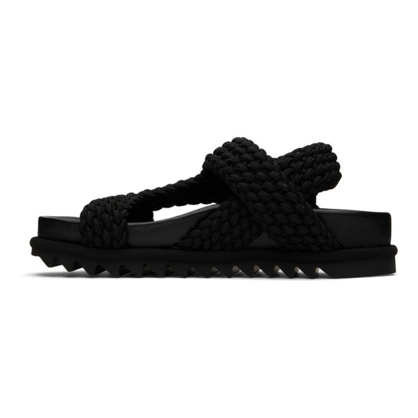  드리스 반 노튼 Dries Van Noten Black Slip-On Sandals 231358M234003